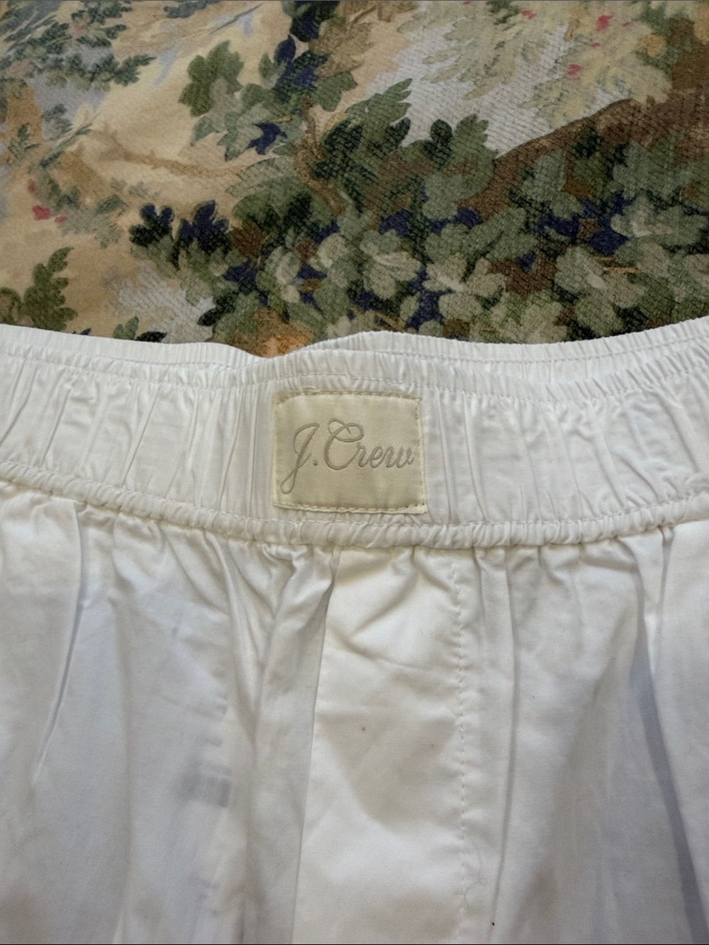 NWT - J Crew End on End Cotton Wide Leg Pajama Pant White - Large - Picture 3 of 6